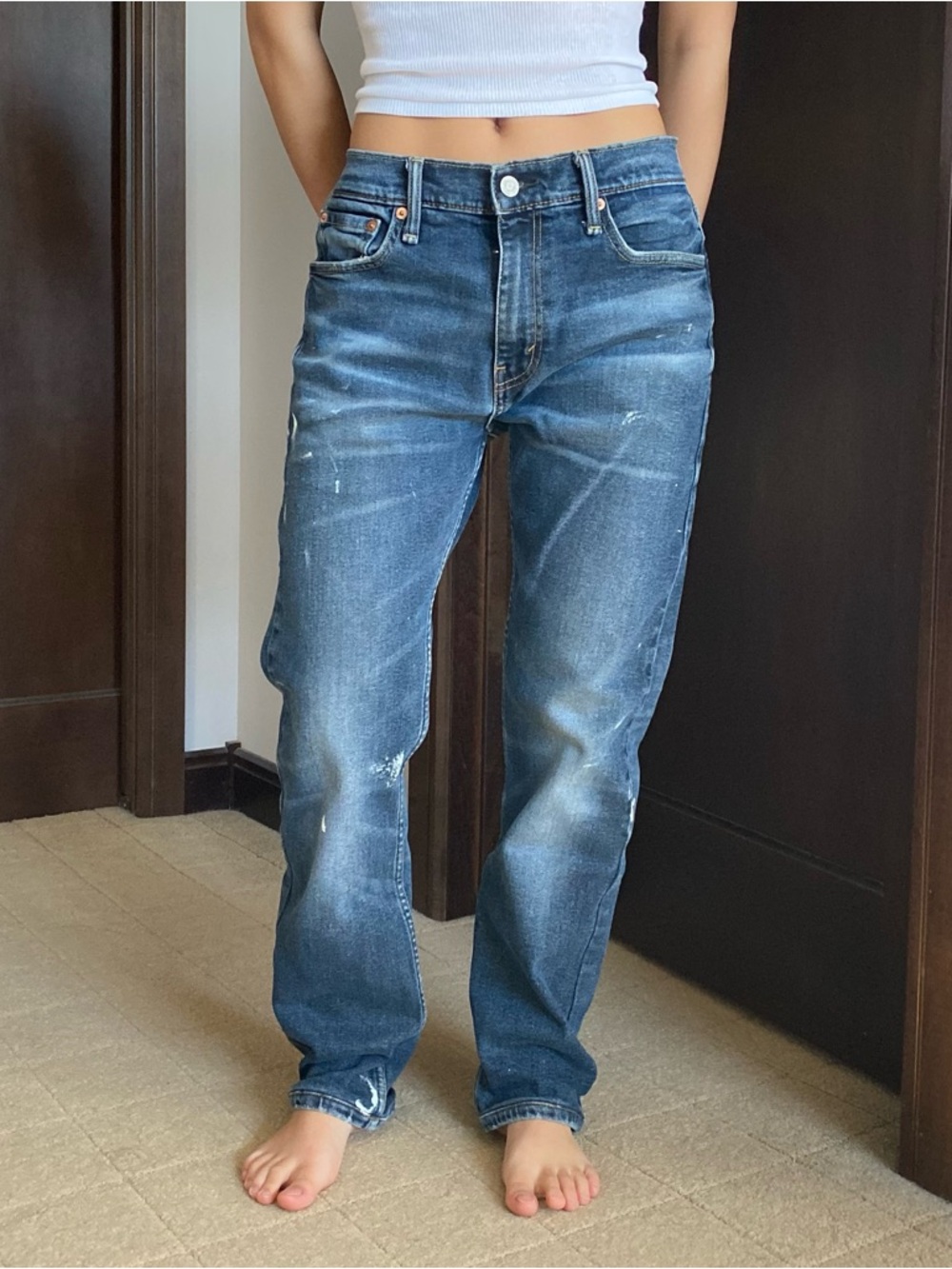 Paint Splattered Levi's 513